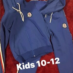 Moncler Kids Blue Matching Set